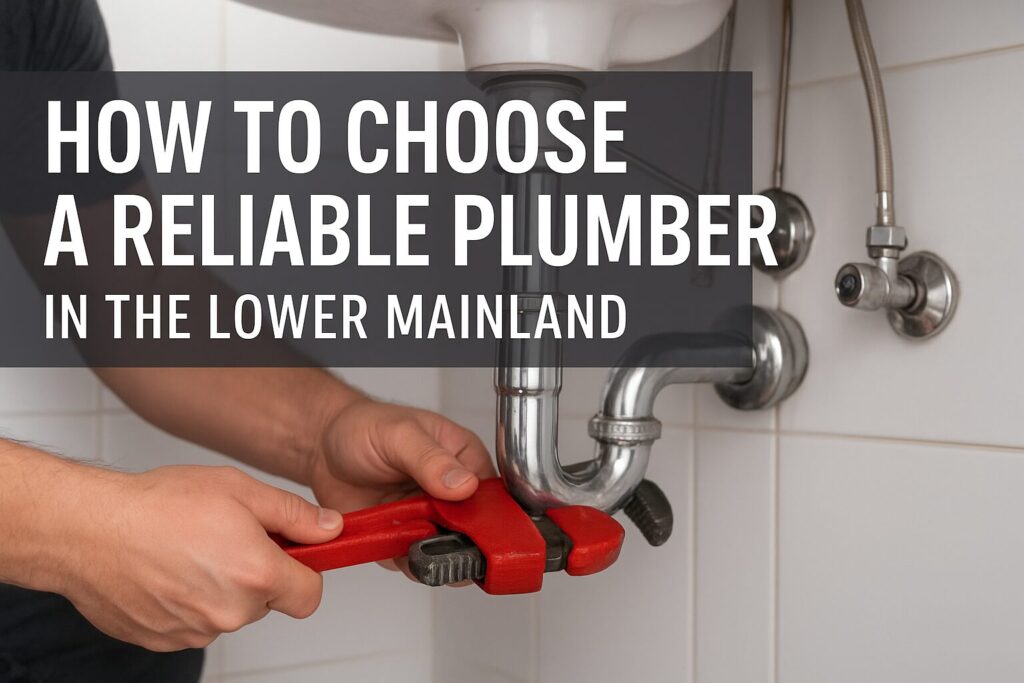 How to Choose a Reliable Plumber in the Lower Mainland